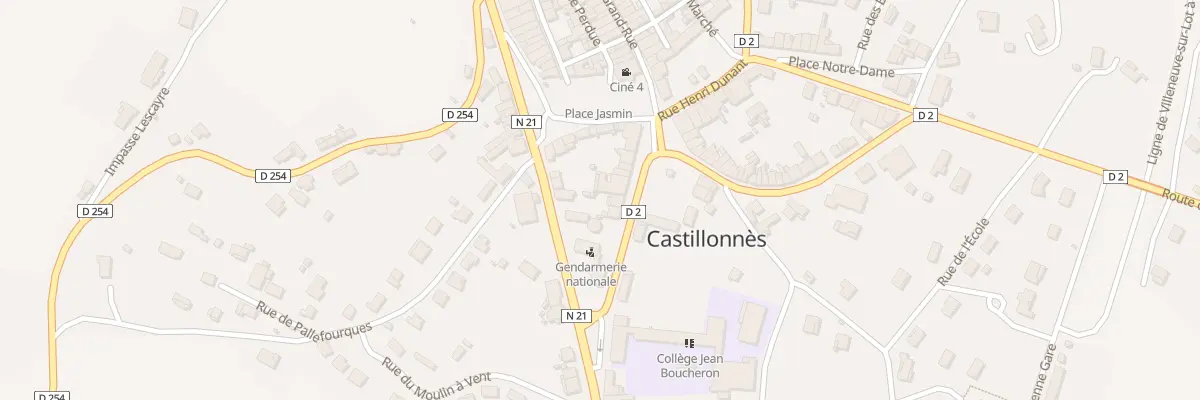 Plan du 6 Av de la République à Castillonnès