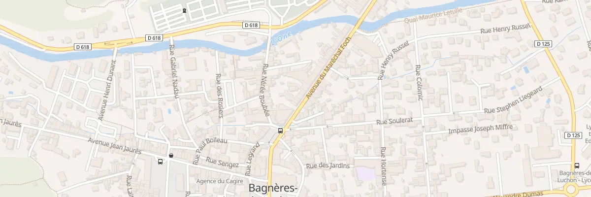 Plan du 74 Av Marechal Foch à Bagnères-de-Luchon