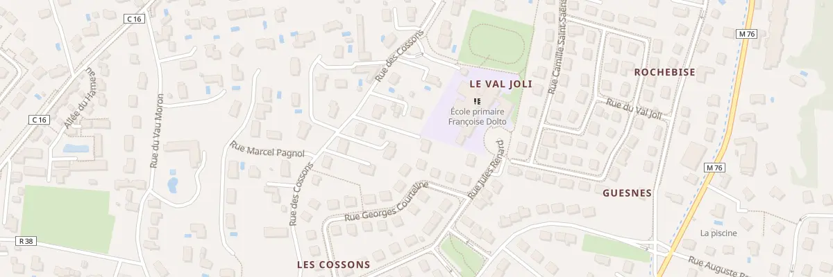 Plan du 22B Rue des Cossons à Fondettes