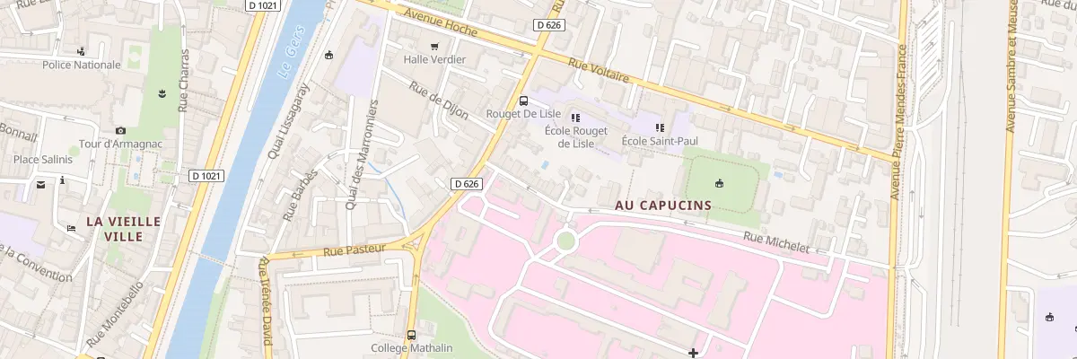 Plan du 15 Rue Michelet à Auch