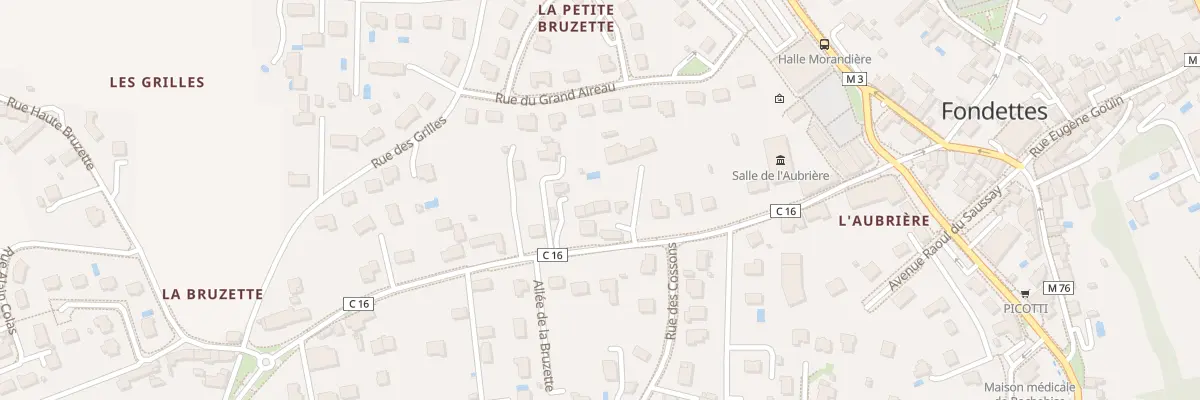 Plan du 20 Rue de la Bruzette à Fondettes