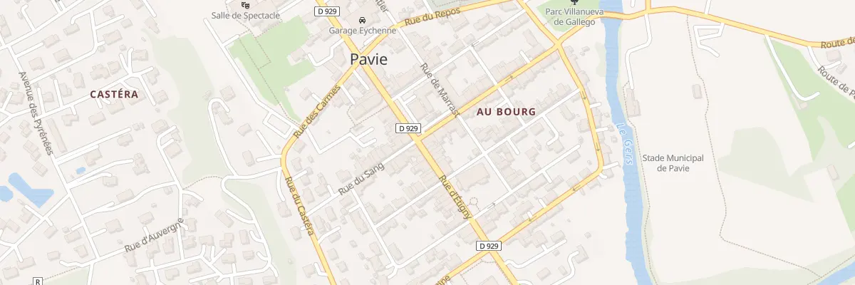 Plan du 2 Rue du Vieux Pont à Pavie