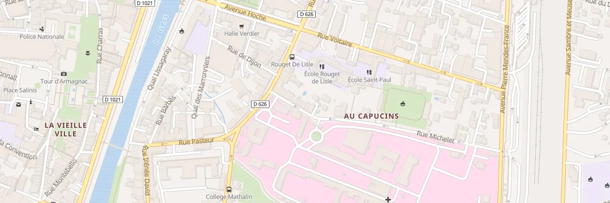 Plan du 17 Rue Michelet à Auch