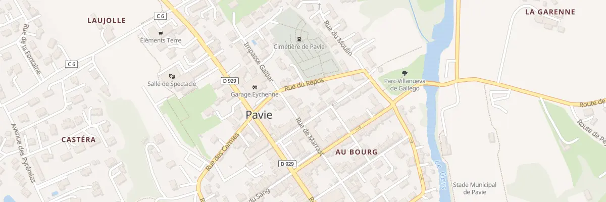 Plan du 14 Rue de Marrast à Pavie