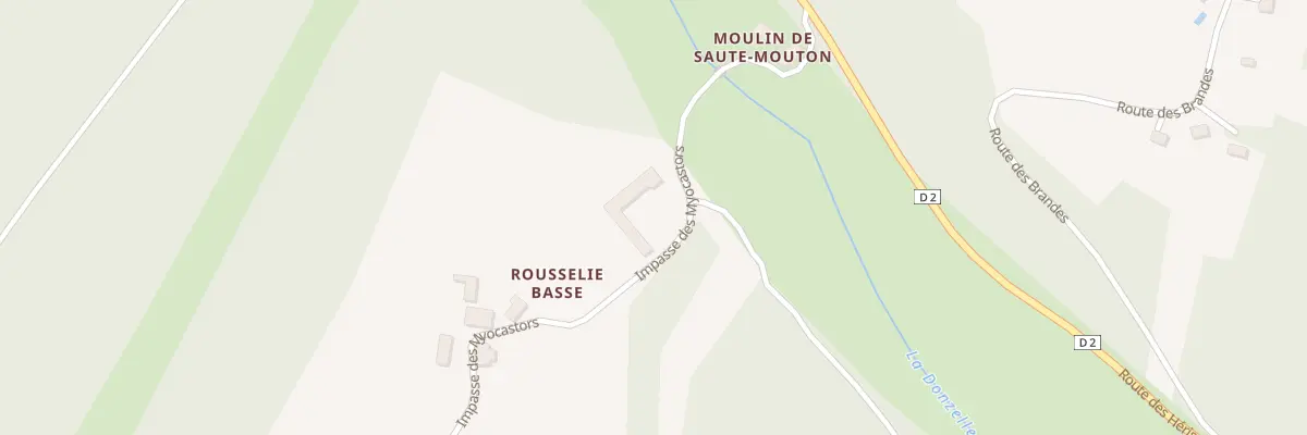 Plan du 42 Rousselie Basse à Bussac