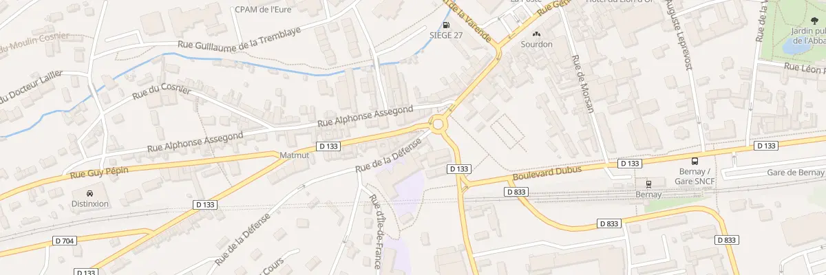 Plan du 50 Rue Maurice Lemoing à Bernay