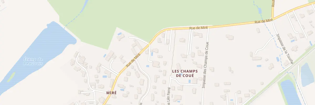 Plan du 74 Rue de Miré à Ballan-Miré