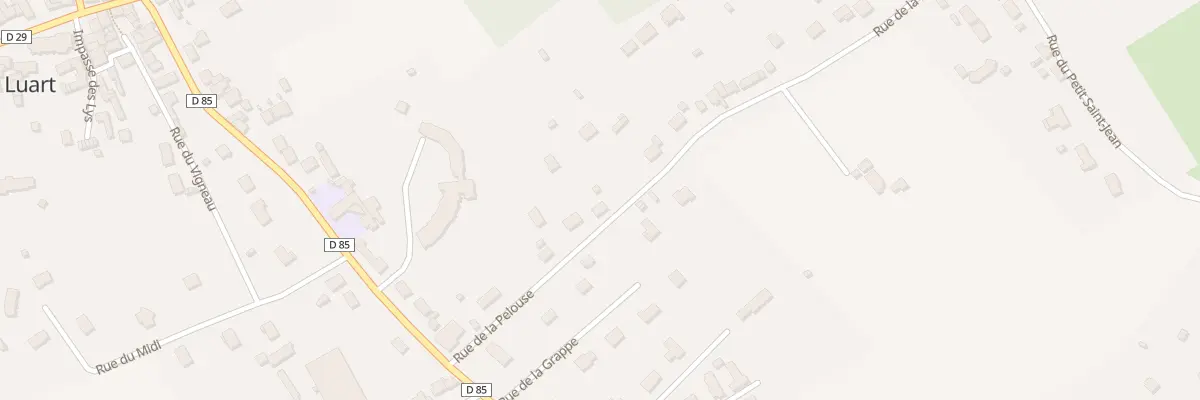 Plan du 4 Rue de la Pelouse au Luart