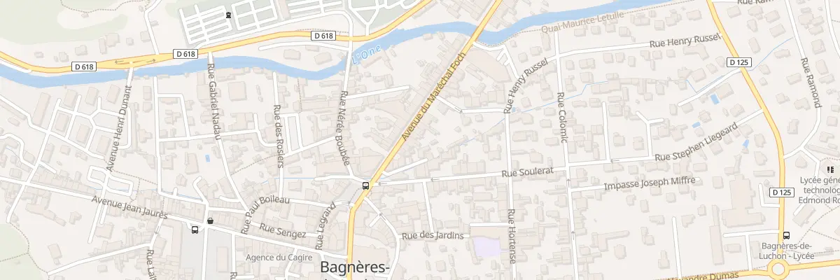 Plan du 65 Av Marechal Foch à Bagnères-de-Luchon