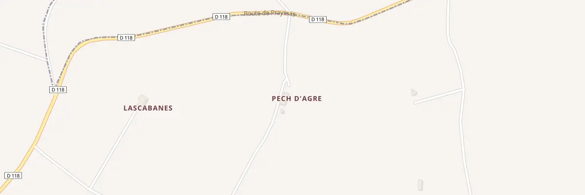 Plan du 43 Pech d’Agre à Cours