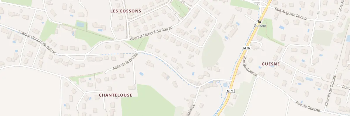 Plan du 16 All des Cossons à Fondettes
