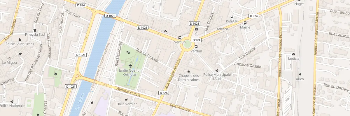 Plan du 17T Rue Lafayette à Auch