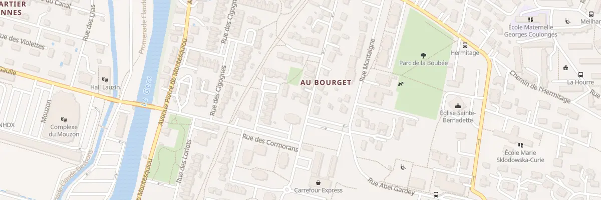 Plan du 18 Rue du Bourget à Auch