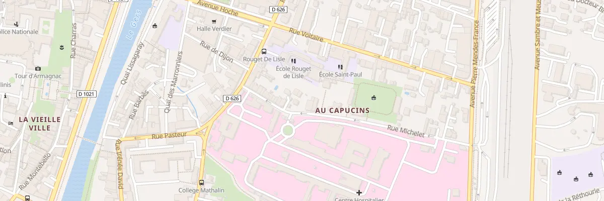 Plan du 27 Rue Michelet à Auch