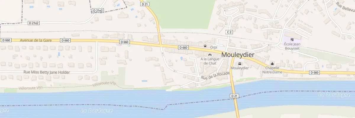 Plan du 25 Rue Albert Claveille à Mouleydier