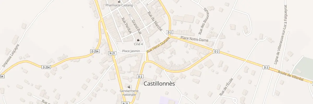 Plan du 3 Rue Henri Dunant à Castillonnès