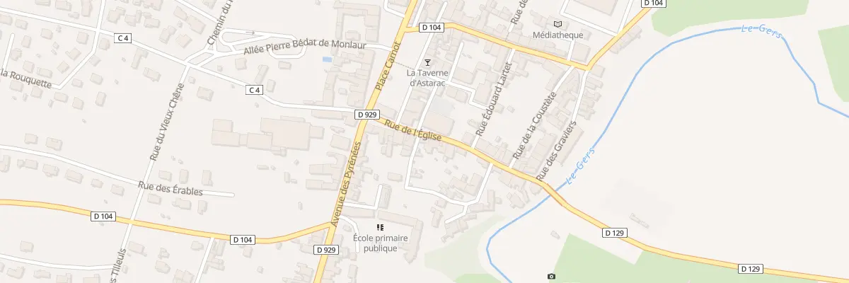 Plan du 6 Rue de l’Eglise à Seissan