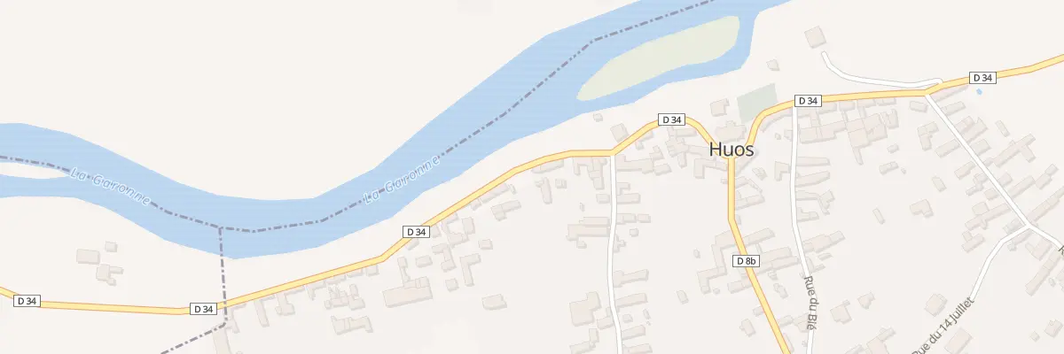 Plan du 42 Rue du Bout des Rives à Huos