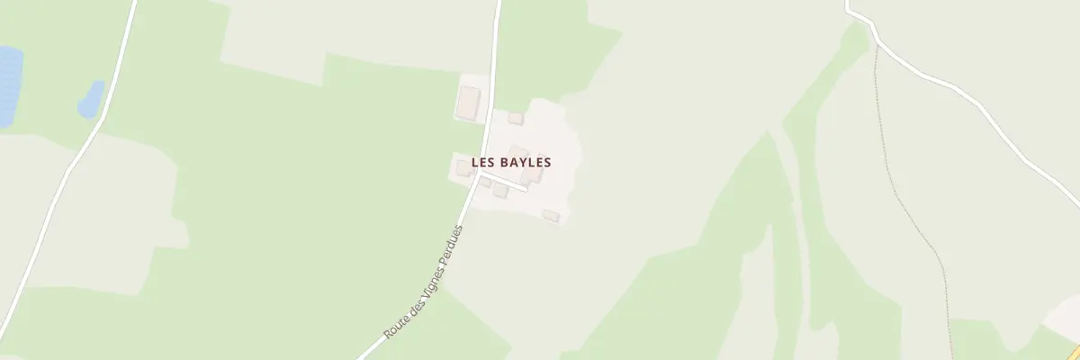 Plan du 9001 Les Bayles à Bourrou