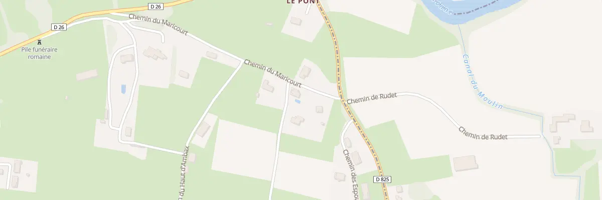 Plan du 1 Espouge à Valcabrère