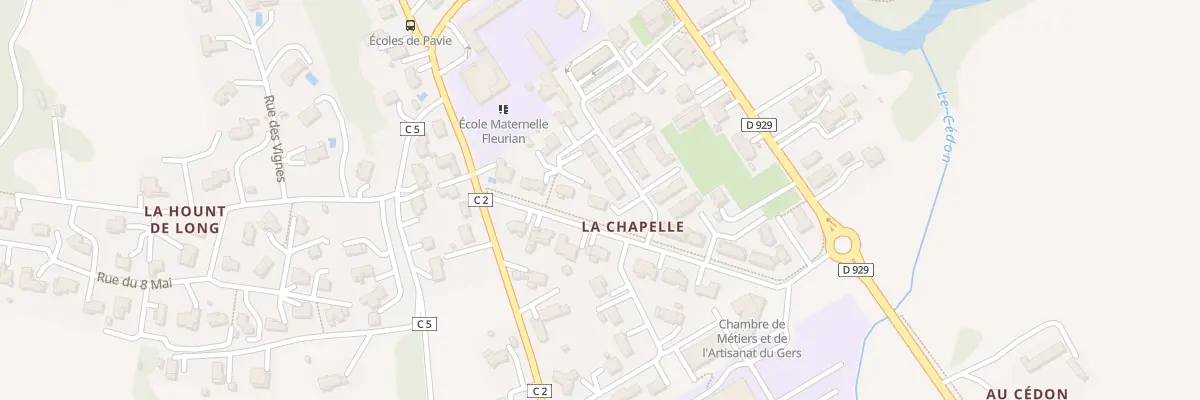 Plan du 16 Rue Marie Curie à Pavie