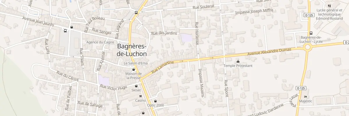 Plan du 30 Rue Lamartine à Bagnères-de-Luchon