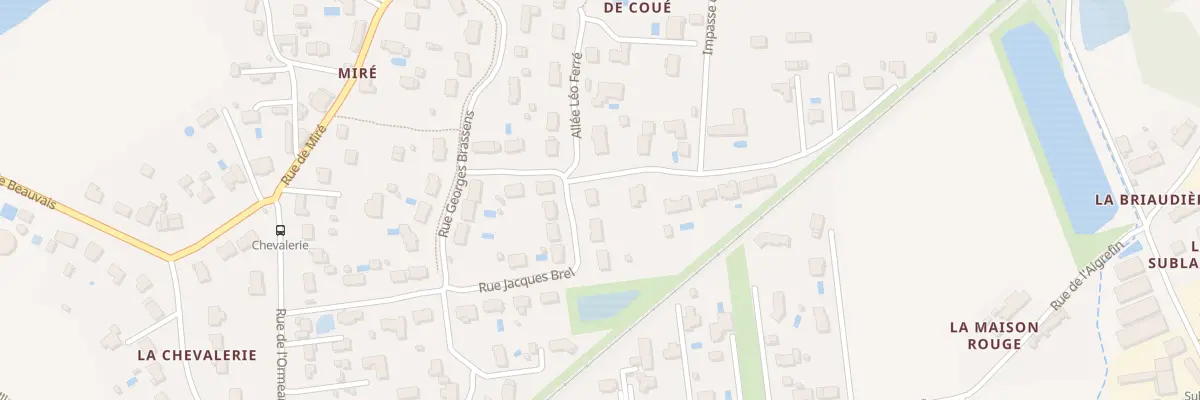 Plan du 25 Rue Jacques Brel à Ballan-Miré