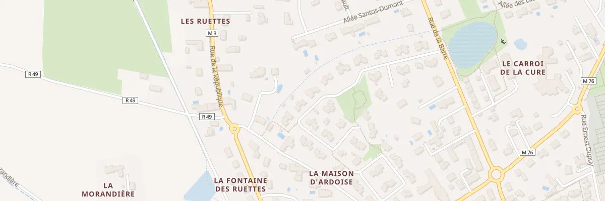 Plan du 30 Rue Antoine de St Exupery à Fondettes