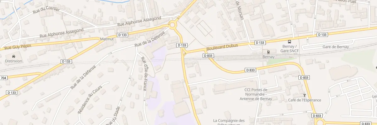 Plan du 1 Rue Kleber Mercier à Bernay