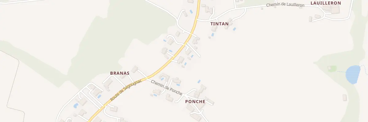 Plan du 30 Rte de Segougnac à Aubiac