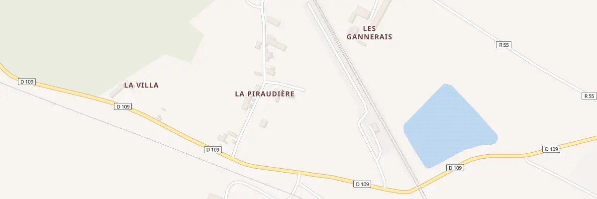 Plan du 2 La Piraudière à La Celle-Saint-Avant