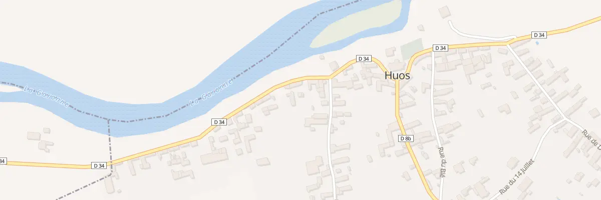 Plan du 44 Rue du Bout des Rives à Huos
