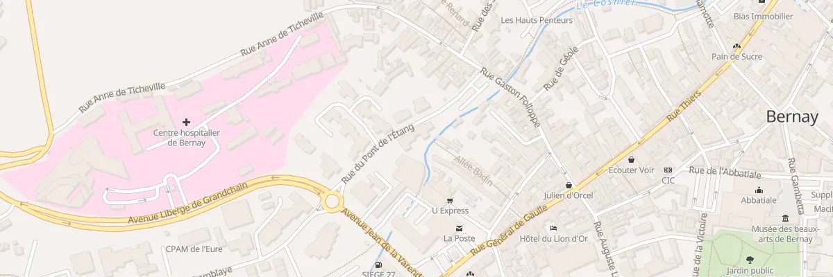 Plan du 6 Rue du Pont de l’Etang à Bernay