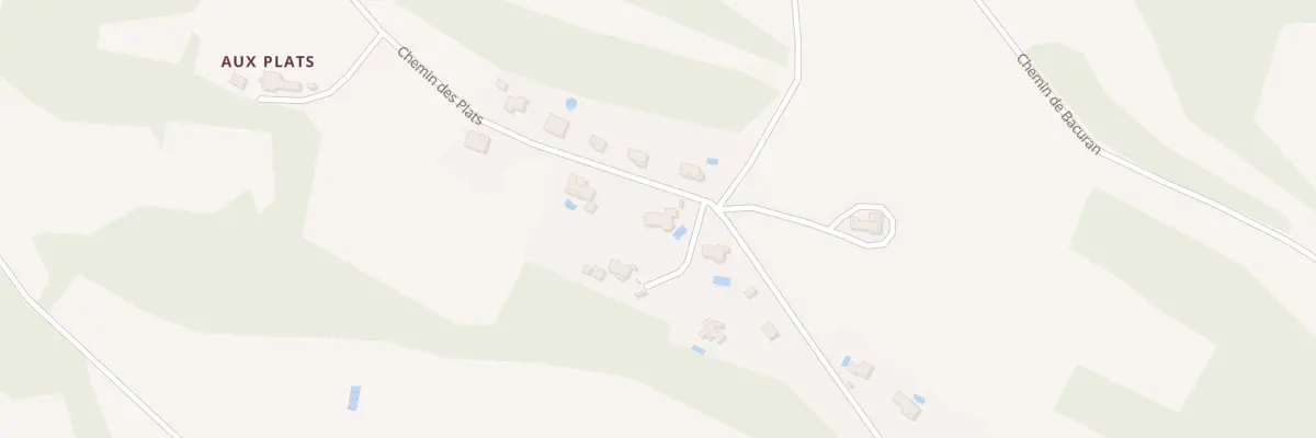 Plan du 599 Chem des Plats à Lasseube-Propre