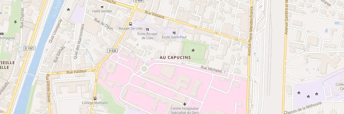 Plan du 33 Rue Michelet à Auch