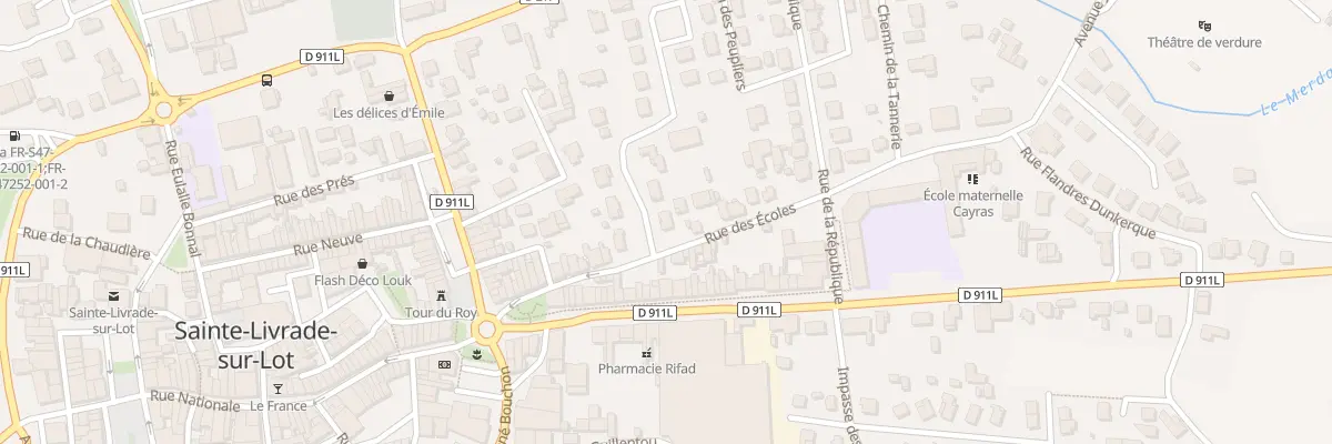 Plan du 9018 Rue des Ecoles à Sainte-Livrade-sur-Lot