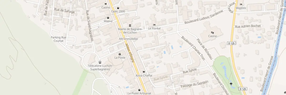 Plan du 2 Av J Boularan à Bagnères-de-Luchon