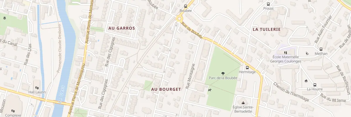 Plan du 7 Rue du Bourget à Auch
