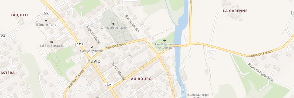 Plan du 3B Rue du Moulin à Pavie