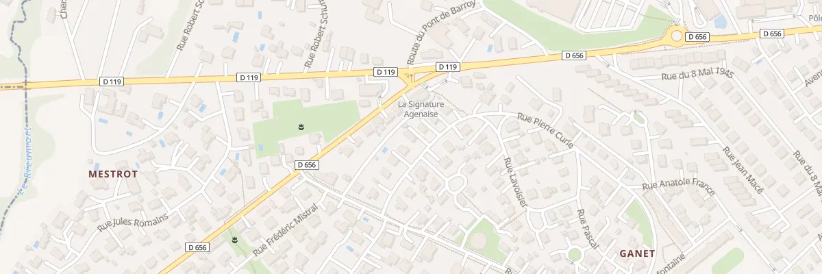 Plan du 30 Rue Pierre Curie à Estillac