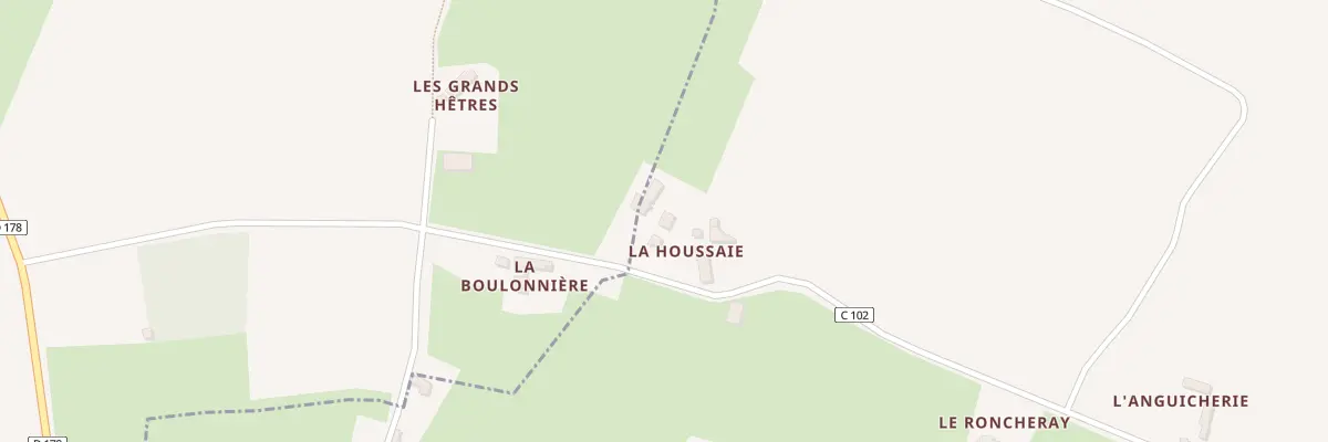 Plan du 5039 La Houssaie à Saint-Martin-des-Monts