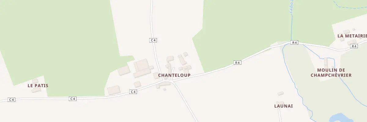 Plan du 5336 Chanteloup à Coudrecieux