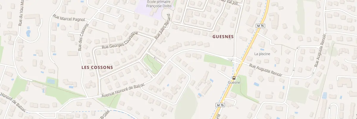 Plan du 1 Rue Maurice Genevoix à Fondettes