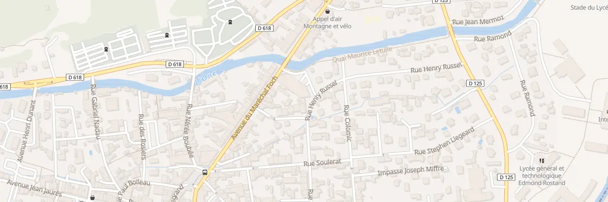 Plan du 7 Rue Henry Russel à Bagnères-de-Luchon