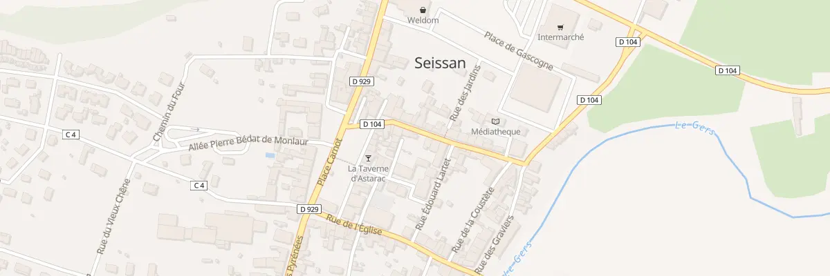Plan du 10 Rue du Marché à Seissan