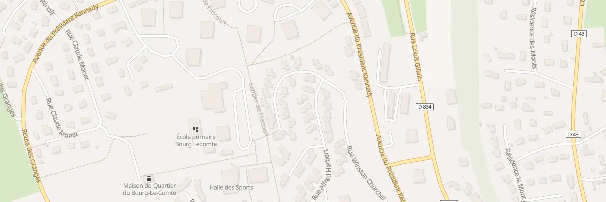 Plan du 4 Rue Maurice de Broglie à Bernay