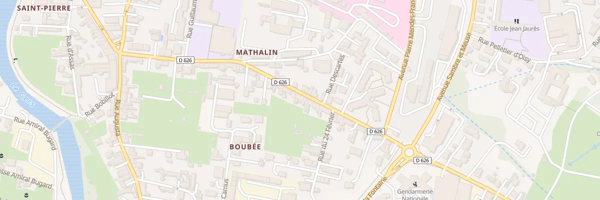 Plan du 30 Rue du 11 Novembre à Auch