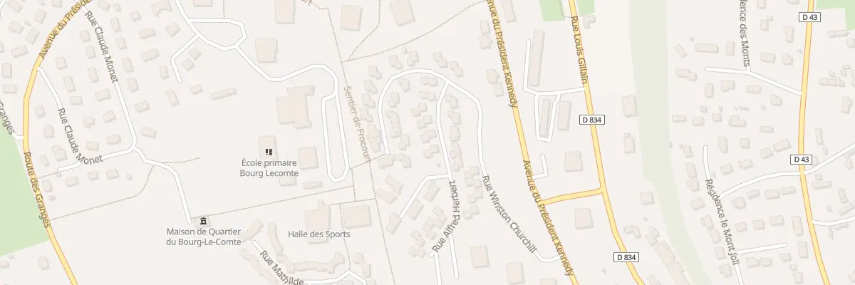 Plan du 8 Rue Maurice de Broglie à Bernay