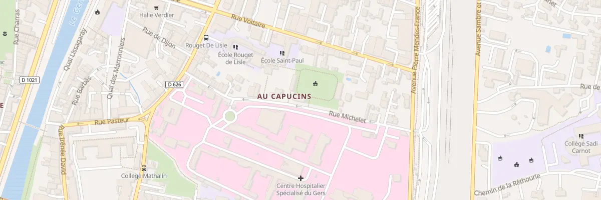 Plan du 33B Rue Michelet à Auch