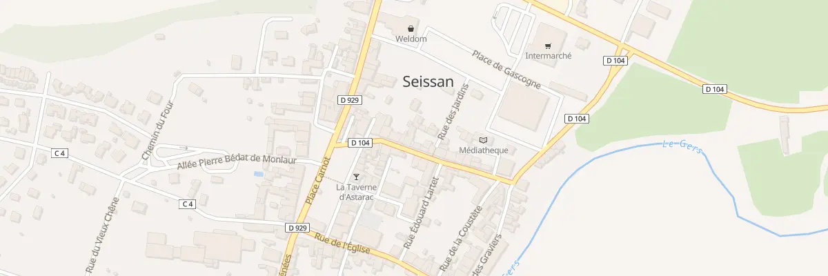 Plan du 13 Rue du Marché à Seissan